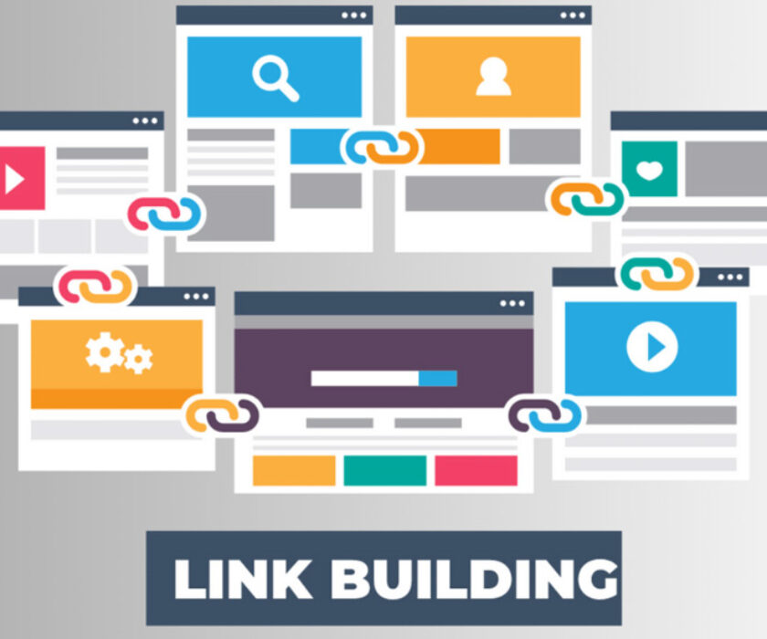 An assortment of links on a gray background Link Building Strategies in 2023